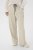 Kaffe Curve Sirana Pants Beige Melange/Black Stripe - Spodnie materiałowe - 