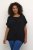 Kaffe Curve Ami Stanley Krótki rękaw Głęboka czerń - T-shirty - 