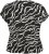 Kaffe Curve Sonna Stanley Top Czarny/Antique print zebra - T-shirty - 
