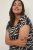 Kaffe Curve Sonna Stanley Top Czarny/Antique print zebra - T-shirty - 
