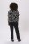 Kaffe Curve Sonna Stanley Top Czarny/Antique print zebra - T-shirty - 