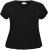 Kaffe Curve Jena V-Neck T-shirt Głęboka czerń - T-shirty - 