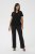 Kaffe Curve Jena V-Neck T-shirt Głęboka czerń - T-shirty - 