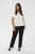 Kaffe Curve Jena V-Neck T-shirt Chalk - T-shirty - 
