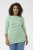 Kaffe Curve Lia Boatneck 3/4 T-Shirt Chalk/Bright Green - Koszulki & topy - 