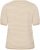 Kaffe Curve Lizzy Knit T-Shirt Feather Melange/Chalk Fine Stripe - T-shirty - 