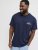 Jack & Jones Brandon T-Shirt Blue - Koszulki - T-shirty meskie Duże Rozmiary - 2XL-14XL