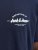Jack & Jones Brandon T-Shirt Blue - Koszulki - T-shirty meskie Duże Rozmiary - 2XL-14XL