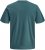 Jack & Jones Grayson T-shirt Turkusowy - Koszulki - T-shirty meskie Duże Rozmiary - 2XL-14XL