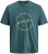 Jack & Jones Grayson T-shirt Turkusowy - Koszulki - T-shirty meskie Duże Rozmiary - 2XL-14XL