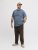 Jack & Jones Edenver T-Shirt Blue - Koszulki - T-shirty meskie Duże Rozmiary - 2XL-14XL