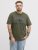 Jack & Jones Edenver T-Shirt Khaki - Koszulki - T-shirty meskie Duże Rozmiary - 2XL-14XL