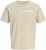 Jack & Jones Blaneo Short Sleeve T-shirt Beige - Koszulki - T-shirty meskie Duże Rozmiary - 2XL-14XL