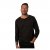 JP1880 T-Shirt Henley Long Sleeve Striped Brown TALL - ODZIEŻ MĘSKA MT-6XLT - WYSOKIE-rozmiary