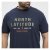 North Latitude Logo T-Shirt Navy - Koszulki - T-shirty meskie Duże Rozmiary - 2XL-14XL