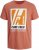 Jack & Jones Spring Logo T-Shirt Pink - Koszulki - T-shirty meskie Duże Rozmiary - 2XL-14XL