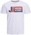 Jack & Jones Logan T-Shirt White - Koszulki - T-shirty meskie Duże Rozmiary - 2XL-14XL