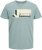 Jack & Jones Logan T-Shirt Grey - Koszulki - T-shirty meskie Duże Rozmiary - 2XL-14XL