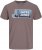 Jack & Jones Logan T-Shirt Brown - Koszulki - T-shirty meskie Duże Rozmiary - 2XL-14XL