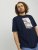 Jack & Jones Copenhagen Photo T-Shirt Navy - Koszulki - T-shirty meskie Duże Rozmiary - 2XL-14XL