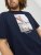 Jack & Jones Copenhagen Photo T-Shirt Navy - Koszulki - T-shirty meskie Duże Rozmiary - 2XL-14XL