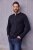 JP1880 Henley T-Shirt Long Sleeve Black TALL - ODZIEŻ MĘSKA MT-6XLT - WYSOKIE-rozmiary
