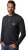 JP1880 T-Shirt Henley Long Sleeve Black TALL - ODZIEŻ MĘSKA MT-6XLT - WYSOKIE-rozmiary