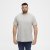 North Latitude T-Shirt O-Neck Grey Melange TALL - TALL koszulki - Koszulki dla wysokich mężczyzn