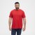 North Latitude T-Shirt O-Neck Red TALL - TALL koszulki - Koszulki dla wysokich mężczyzn
