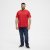 North Latitude T-Shirt O-Neck Red TALL - TALL koszulki - Koszulki dla wysokich mężczyzn