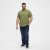 North Latitude T-Shirt O-Neck Olive Green TALL - TALL koszulki - Koszulki dla wysokich mężczyzn