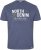 North Latitude Denim Printed T-Shirt Blue Melange TALL - TALL koszulki - Koszulki dla wysokich mężczyzn