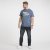 North Latitude Denim Printed T-Shirt Blue Melange TALL - TALL koszulki - Koszulki dla wysokich mężczyzn