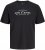 Jack & Jones Kevin Koszulka Czarna - Koszulki - T-shirty meskie Duże Rozmiary - 2XL-14XL