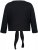 Ulla Popken Versatile Surplice Wrap Tie Hem Bolero Top Black - T-shirty - 
