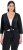 Ulla Popken Versatile Surplice Wrap Tie Hem Bolero Top Black - T-shirty - 