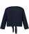 Ulla Popken Versatile Surplice Wrap Tie Hem Bolero Top Navy - T-shirty - 