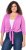 Ulla Popken Versatile Surplice Wrap Tie Hem Bolero Top Cool Pink - T-shirty - 