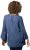 Ulla Popken Trumpet Sleeve Cold Dyed Tee Dove Blue - Koszulki z nadrukiem dla kobiet - 