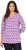 Ulla Popken Geometric Pattern 3/4 Sleeve Tee Amethyst - Koszulki z nadrukiem dla kobiet - 