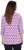 Ulla Popken Geometric Pattern 3/4 Sleeve Tee Amethyst - Koszulki z nadrukiem dla kobiet - 
