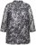 Ulla Popken Mesh Butterfly Wing Layered Tee Black - T-shirty - 