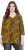 Ulla Popken Animal Print 3/4 Sleeve V-Neck Tee Neon Orange - T-shirty - 