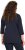 Ulla Popken Peace Love Life 3/4 Sleeve Graphic Tee Navy - T-shirty - 
