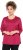Ulla Popken Decorative Seam Short Sleeve Tee Red - T-shirty - 