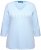 Ulla Popken Country Lettered 3/4 Sleeve Tee Soft Light Blue - Koszulki z nadrukiem dla kobiet - 
