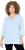 Ulla Popken Country Lettered 3/4 Sleeve Tee Soft Light Blue - Koszulki z nadrukiem dla kobiet - 