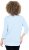 Ulla Popken Country Lettered 3/4 Sleeve Tee Soft Light Blue - Koszulki z nadrukiem dla kobiet - 