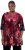 Ulla Popken Velvet Peacock Feather 3/4 Sleeve Tunic Blouse Wine Red - T-shirty - 