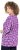 Ulla Popken Snowflake Print 3/4 Sleeve A-Line Tee Dark Purple - Koszulki z nadrukiem dla kobiet - 